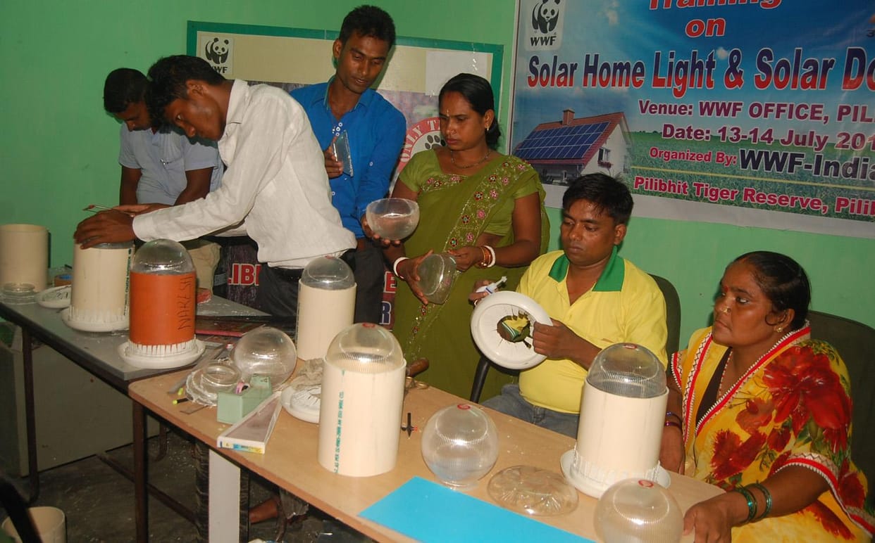 Solar light bulb will without Drome