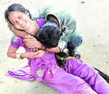 The death of a child from the collision of jeep