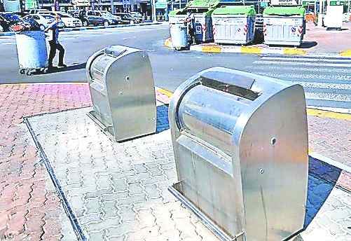 Los municipios estarán en seis cubo de basura subterráneo
