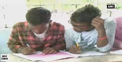 Dhanbad students copying in examination