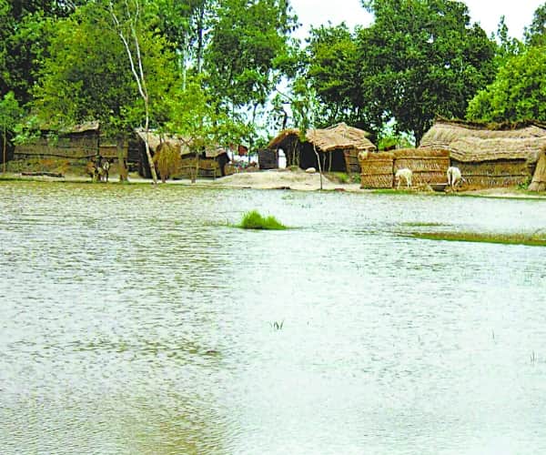 Flood in Bahraich.