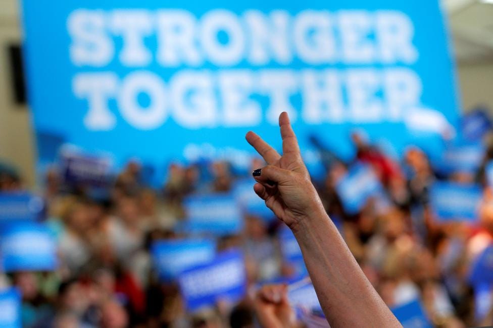 SANDERS ENDORSES CLINTON