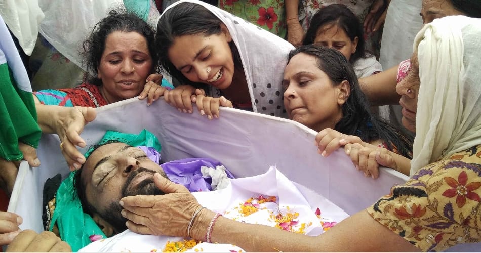martyr funeral, martyr commando ajay kumar funeral, chhatisgarh encounter martyr funeral, punjab