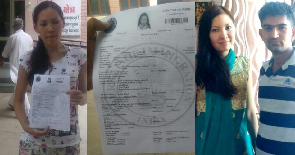 unique marriage, foreign bride kajna, fatehabad marriage, fatehabad bride, facebook love