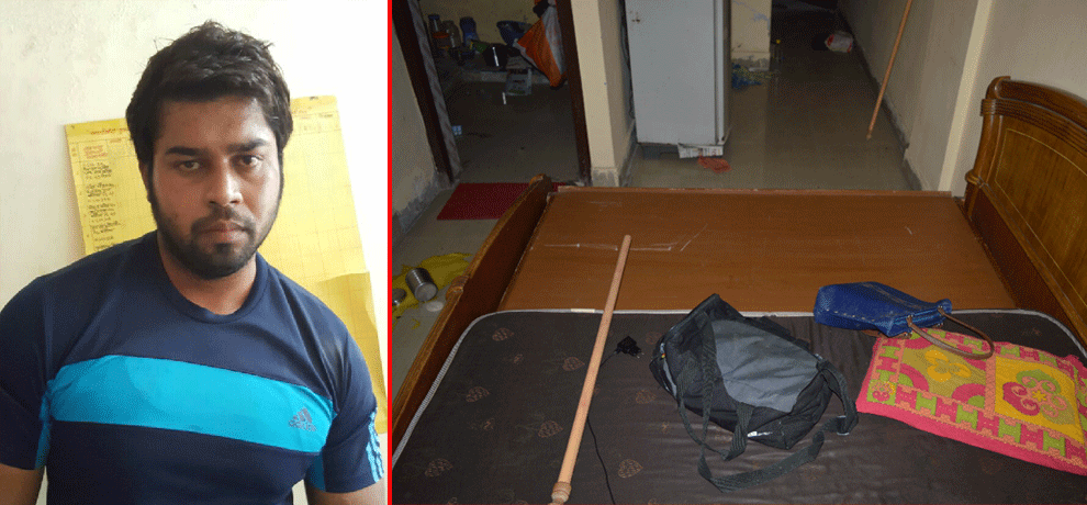 Run knife taken from the kitchen, the 32 consecutive one-two attack on girlfriend