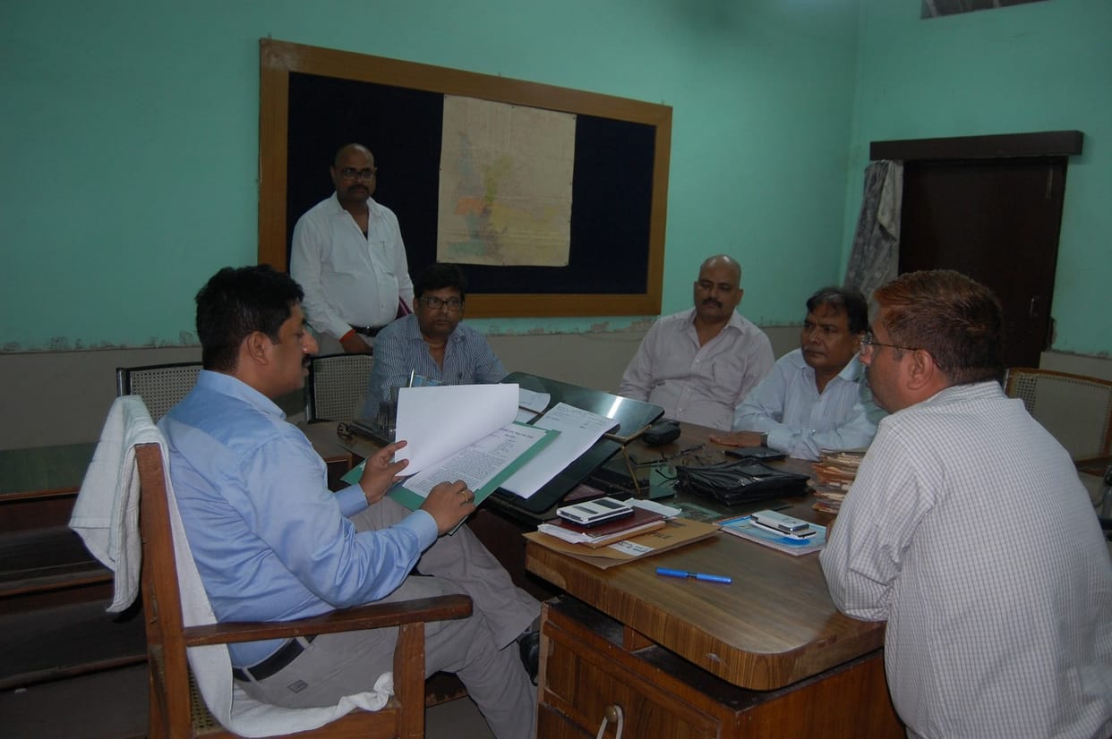 commissioner check the file of nagar nigam