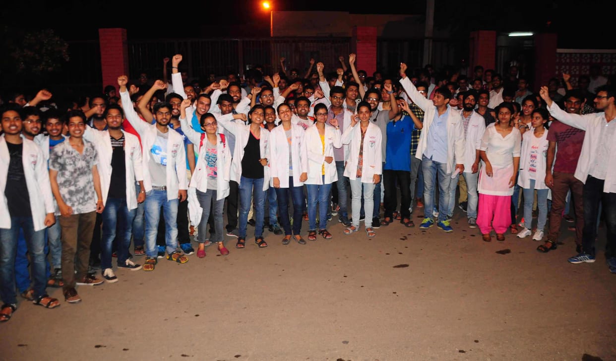 pgi, pgi rohtak, stipend, mbbs student, hostel fees, rohtak, haryana, protest 