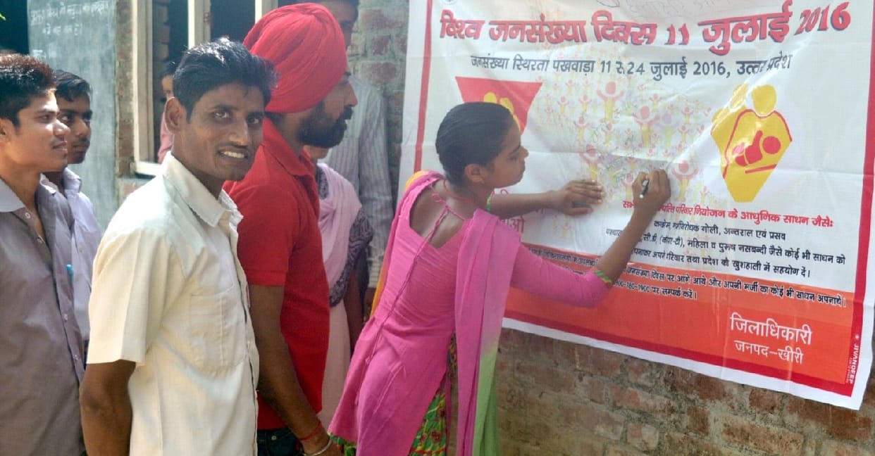 Small family, happy family, a signature campaign