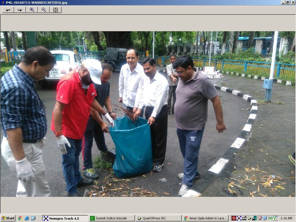 Timardar and corporation personnel cleaning