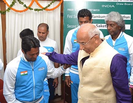 Governor extracted Davis Cup draw at chandigarh