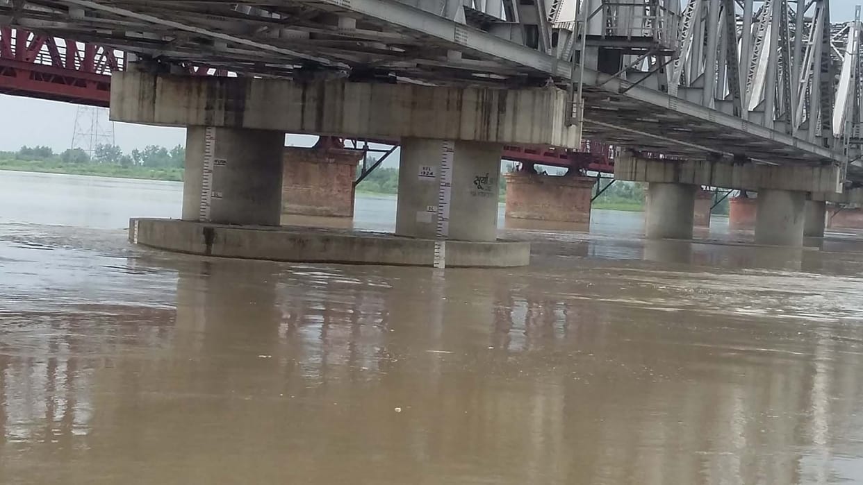 20 centimeters away from danger mark of Ganga.