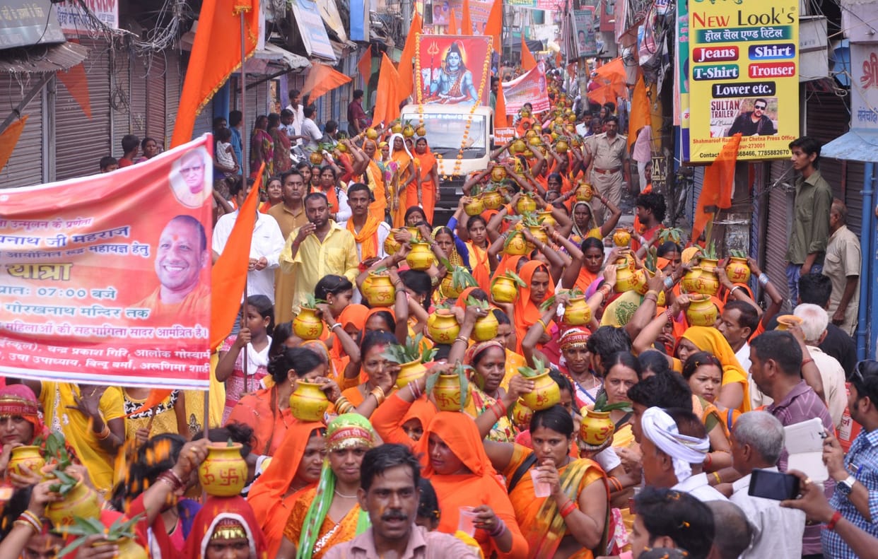 Kalash Yatra from Rajghat