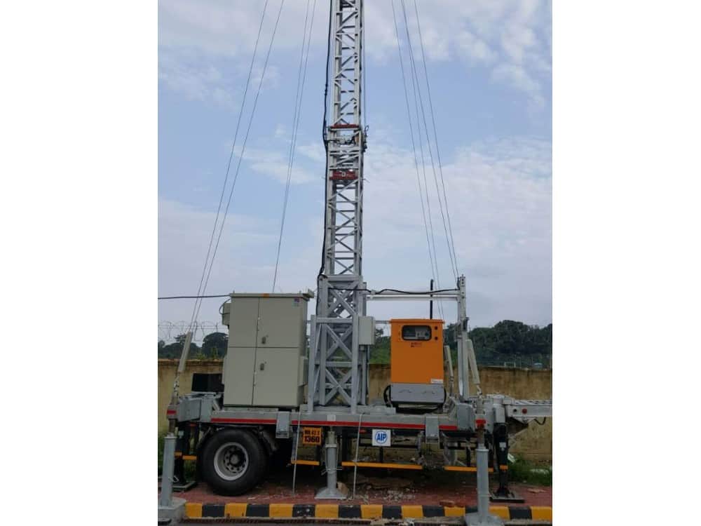 mobile tower on wheels in dehradun
