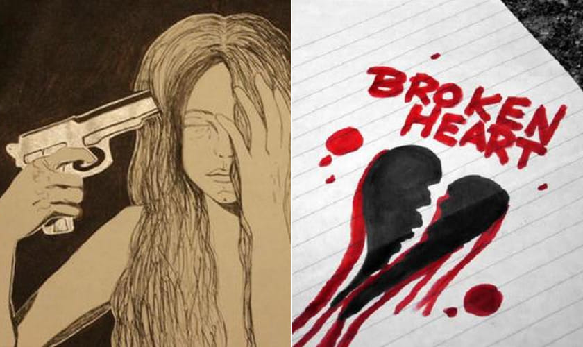 allahabad girl shoots herself for banning to go with her lover