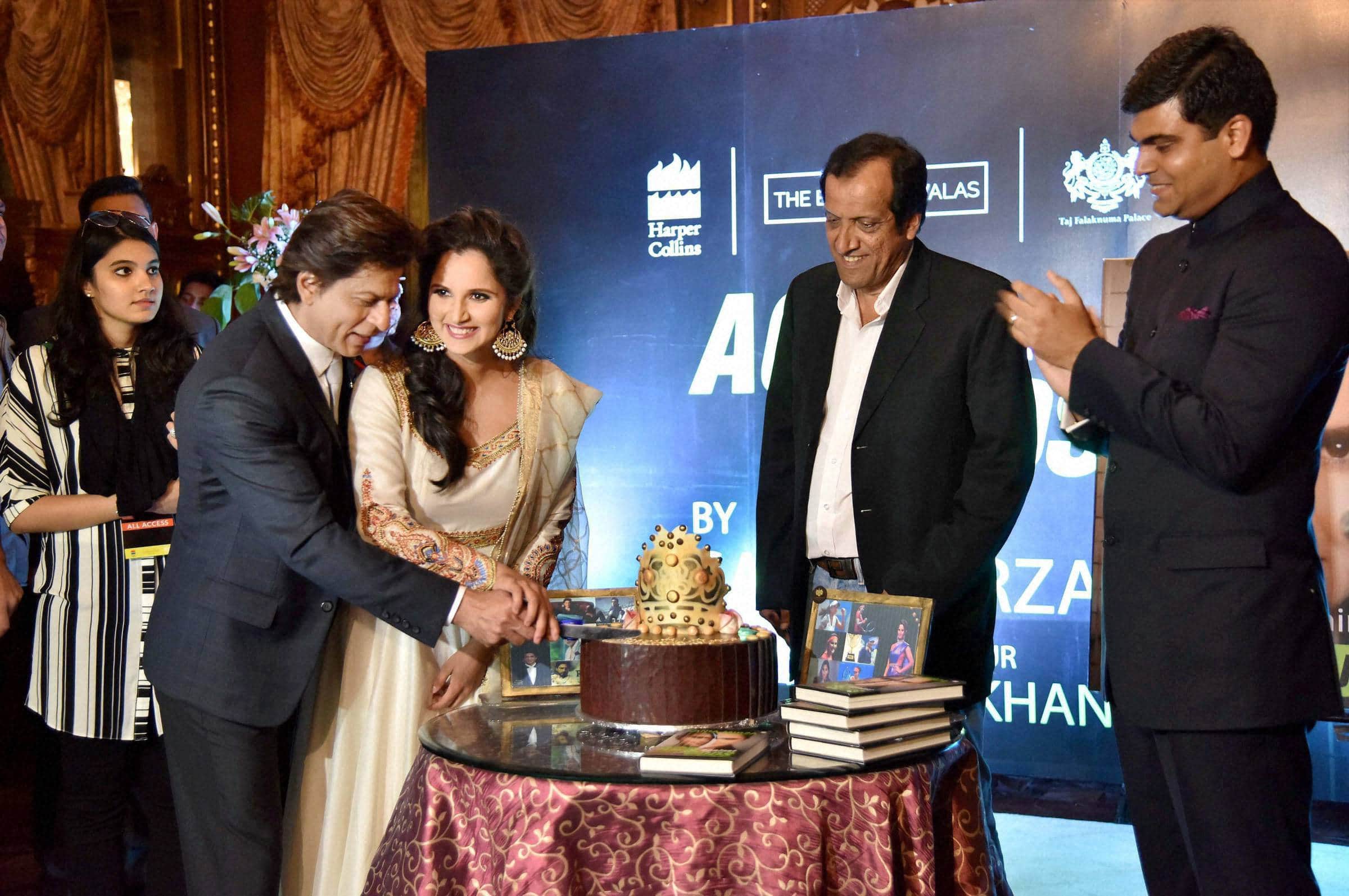 Sania Mirza and actor Shahrukh Khan released “Ace against Odds” an autobiography of Sania Mirza
