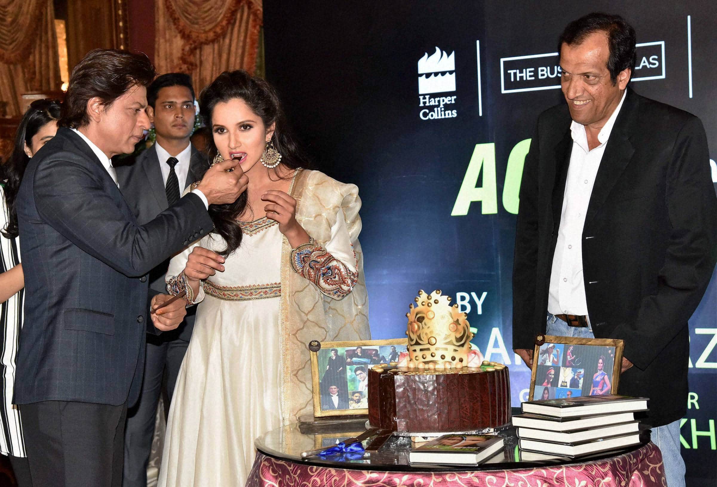 Sania Mirza and actor Shahrukh Khan released “Ace against Odds” an autobiography of Sania Mirza