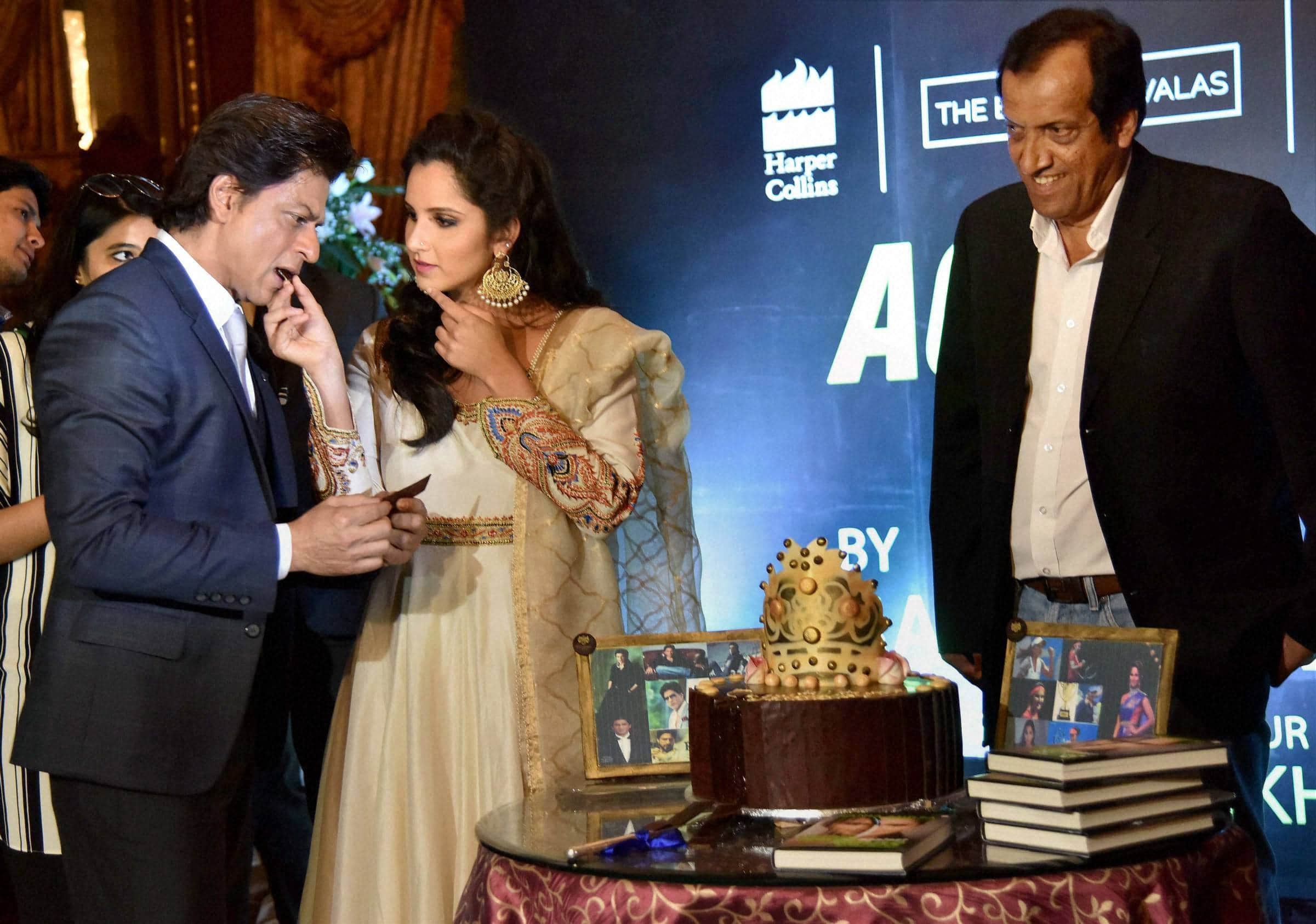 Sania Mirza and actor Shahrukh Khan released “Ace against Odds” an autobiography of Sania Mirza