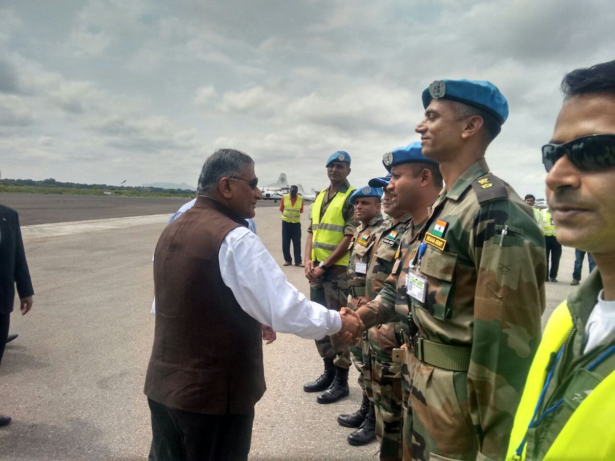 Indian rescue team headed by Gen VK Singh lands in Juba in the first C-17 Globemaster