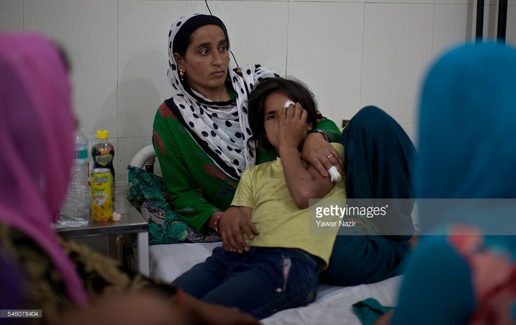 huge numbers report critical eye injuries in kashmir