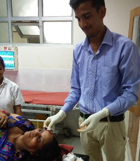 five devotees injured in acccident
