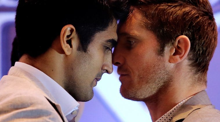 boxer vijender singh fight australia boxer kerry hope, meet vijender wife archana