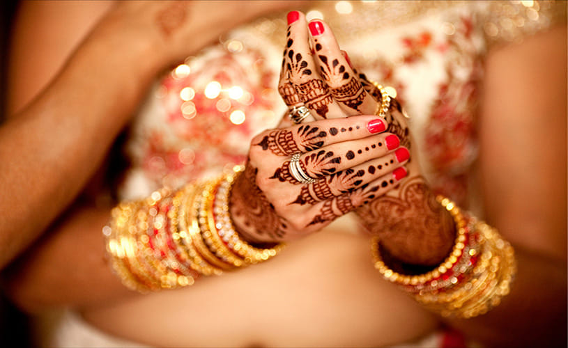 bride first night in front of mother