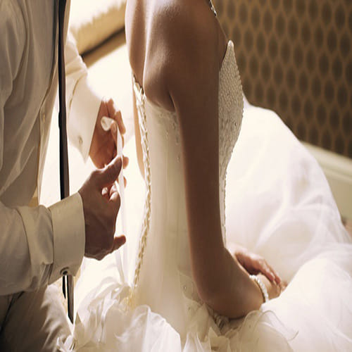 bride first night in front of mother