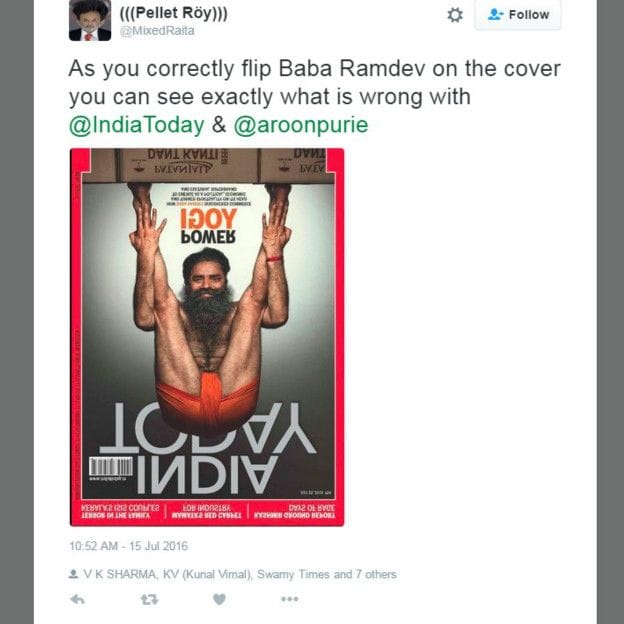 baba ramdev on cover page of india today