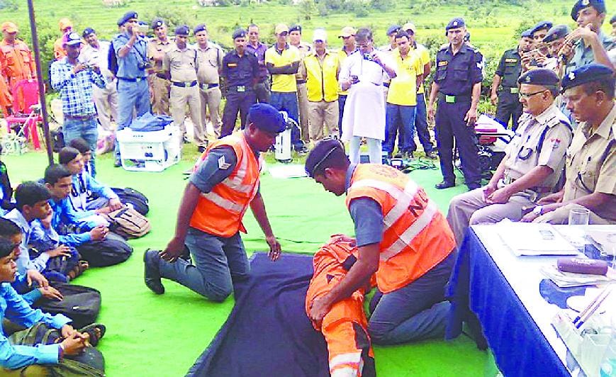 The disaster management training troops
