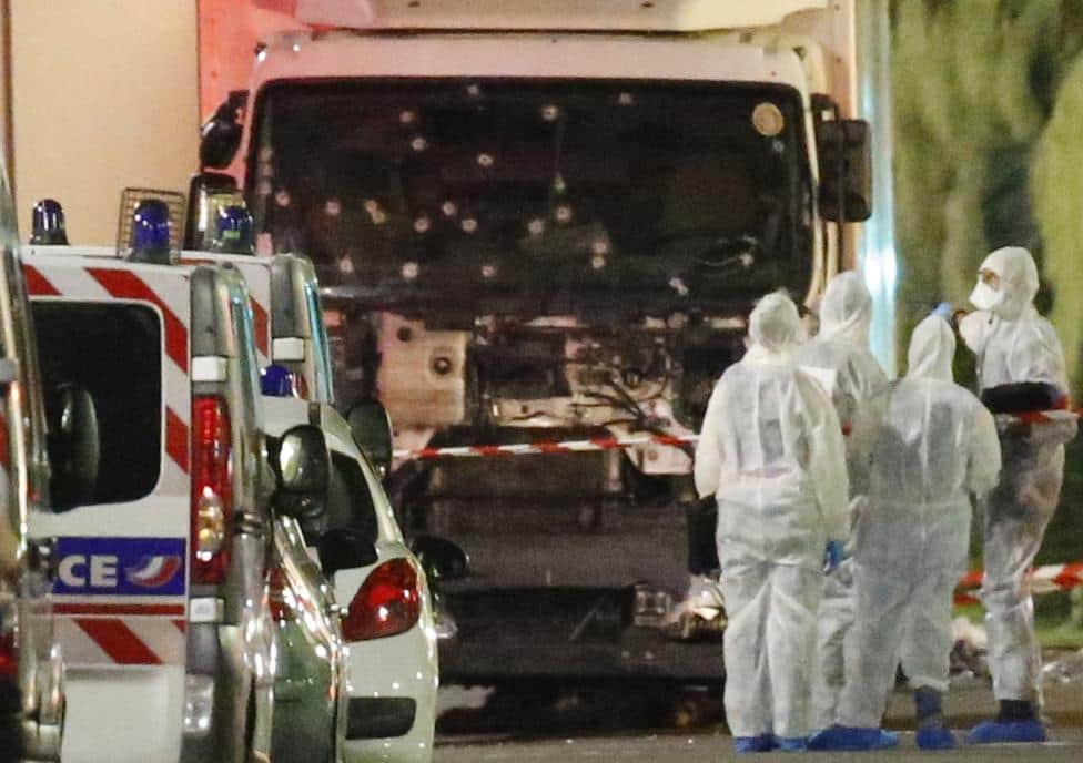 Photos: TRUCK PLOWS INTO CROWD IN FRANCE 