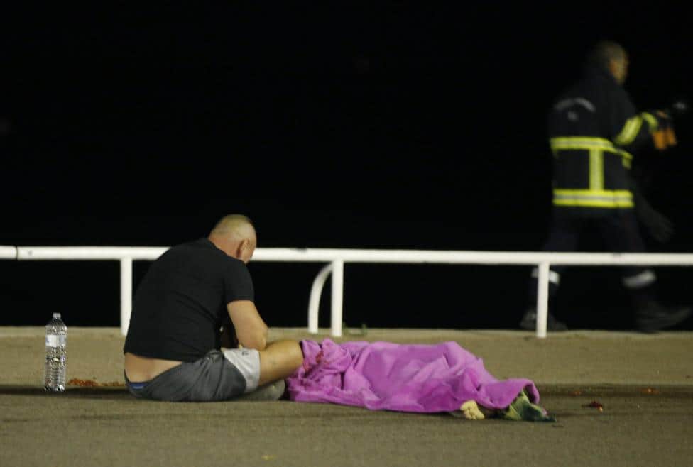 Photos: TRUCK PLOWS INTO CROWD IN FRANCE 