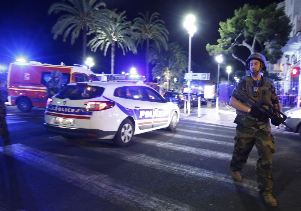 Photos: TRUCK PLOWS INTO CROWD IN FRANCE 