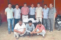 Three men arrested for carrying drugs to millions, Kurukshetra