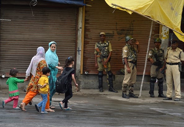 curfew remained in place in all the 10 districts of the Kashmir