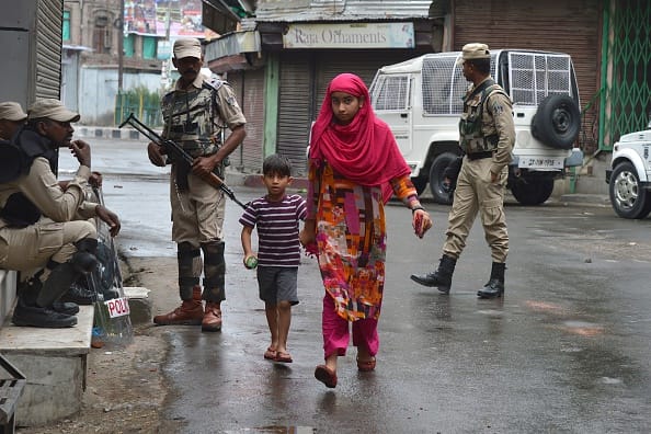 curfew remained in place in all the 10 districts of the Kashmir