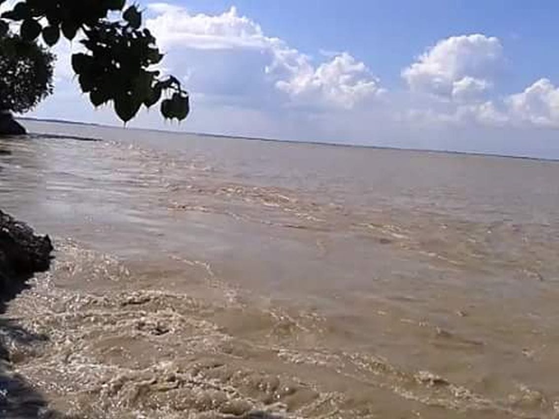 slight increase in water level of Sarayu