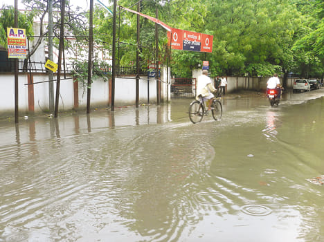 its rained heavly