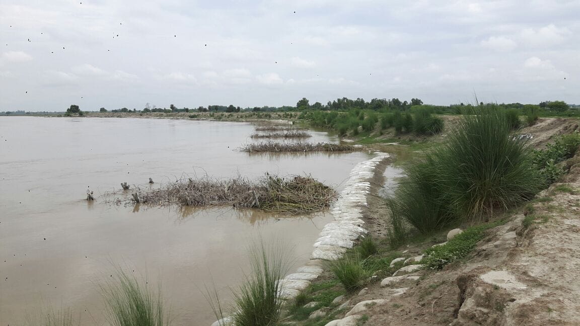 Once the water level of the river rose, embankments start monitoring