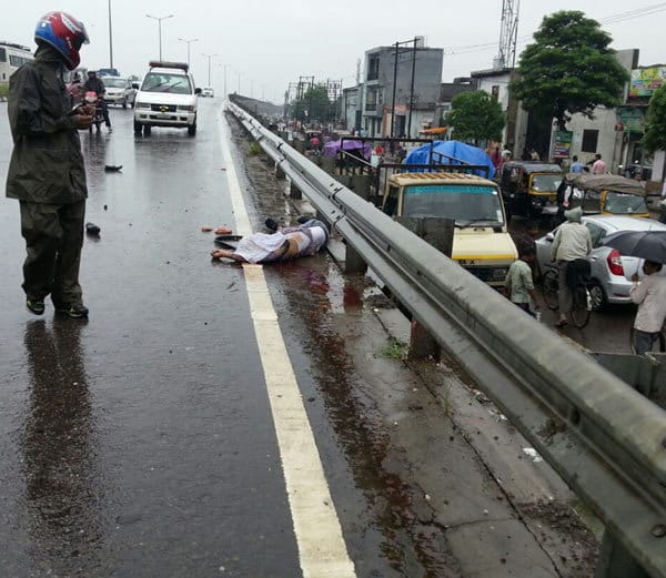 newly married couple died in road accident in jalandhar of punjab