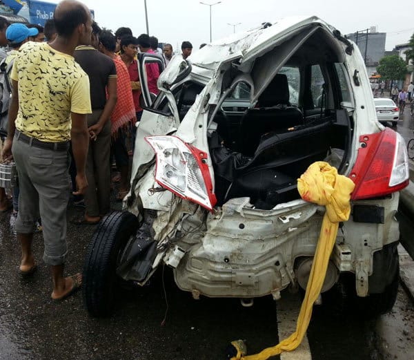 newly married couple died in road accident in jalandhar of punjab