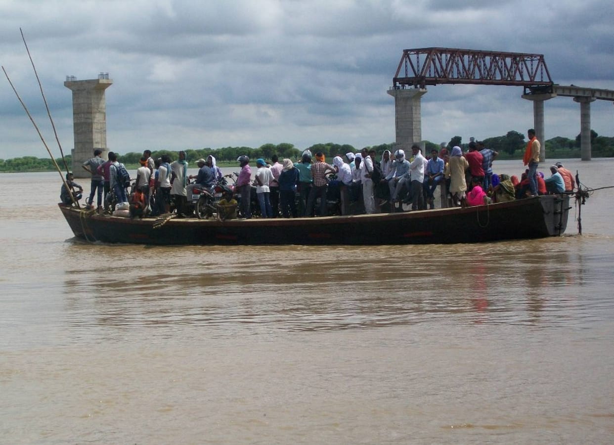 Ganga water rose three feet in one day