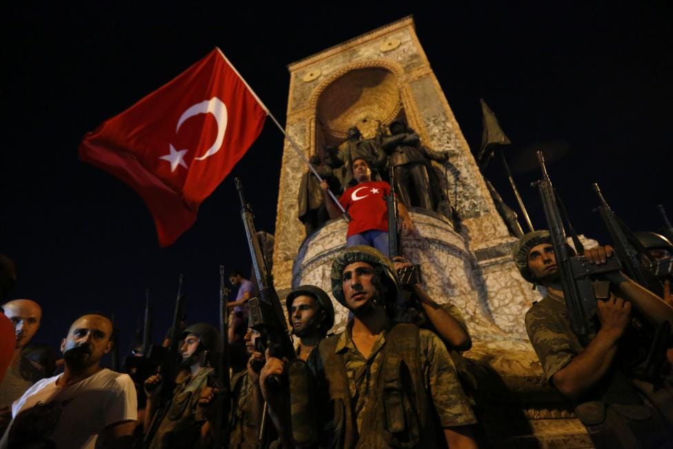 fear from Turkish military coup