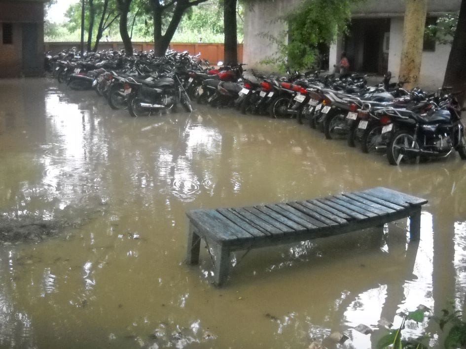 Jmajm a city submerged by the rains