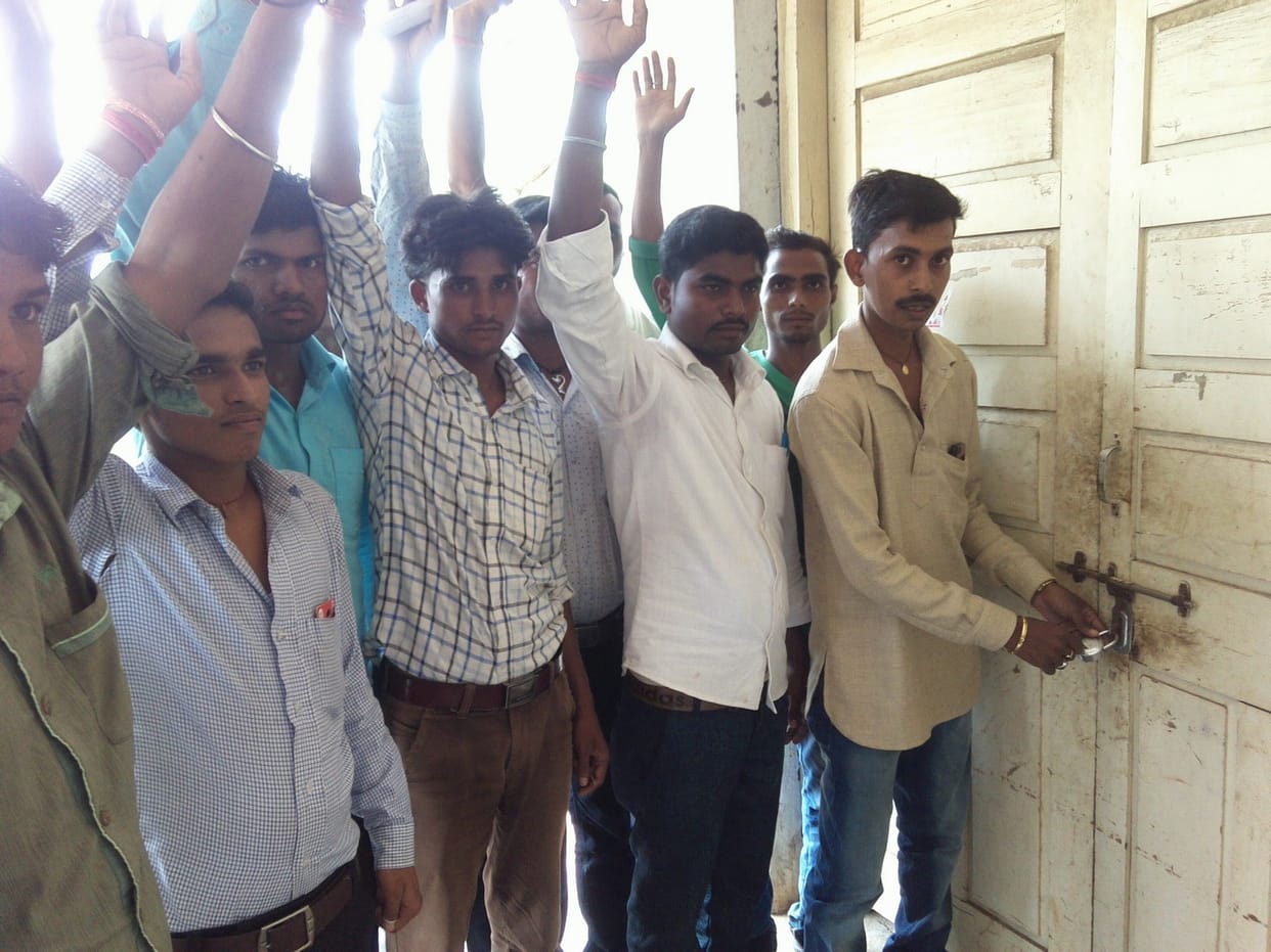 villagers locked the electric sub station