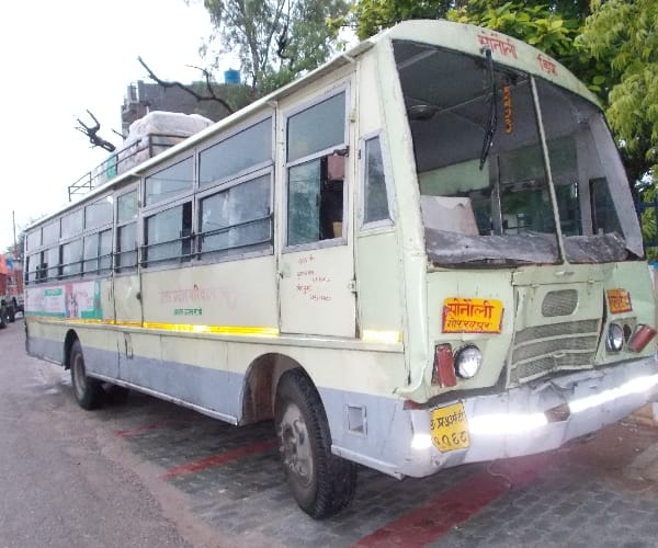 Bus accident in bkt in Lucknow, .