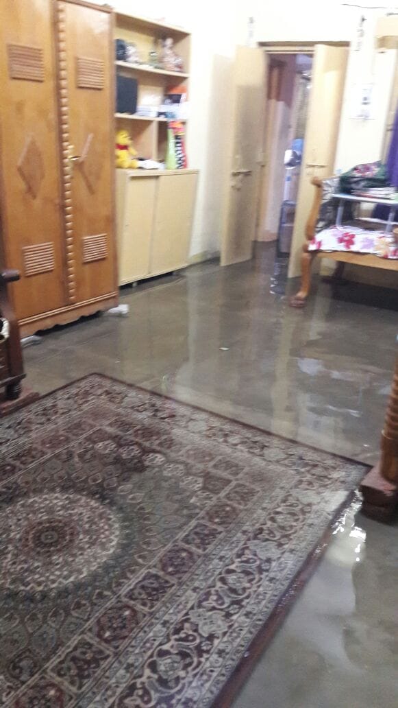 heavy rain and water overflow in aligarh uttar pradesh