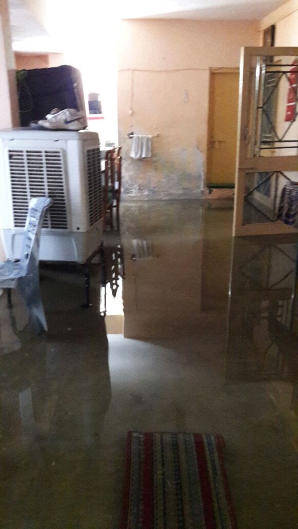 heavy rain and water overflow in aligarh uttar pradesh