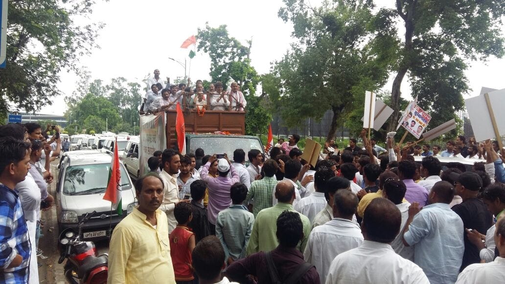 Congress leaders in Lucknow.