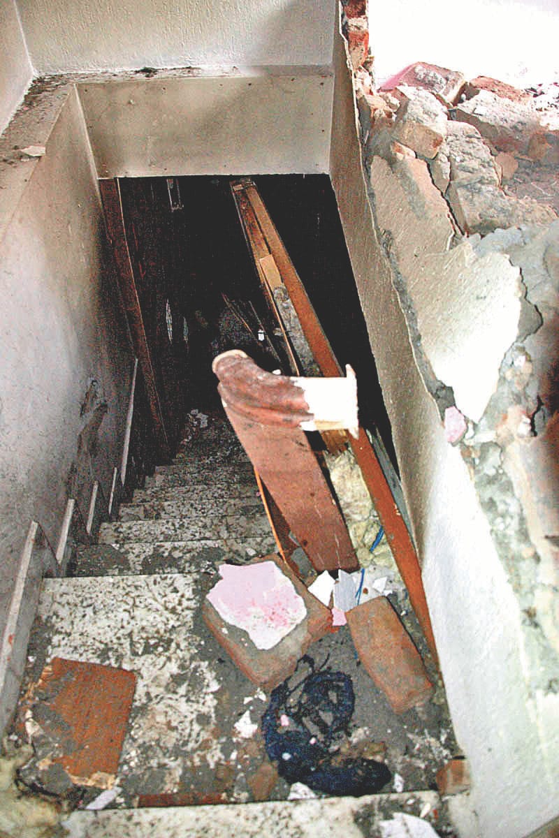 With the explosion in the basement fire, scorching youth