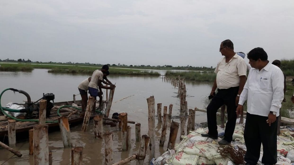 Anganwadi centers of Prsavl arounded flooding